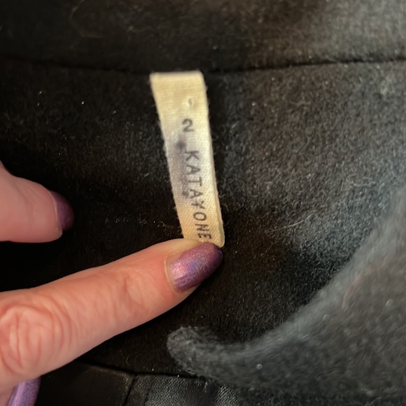 Katayone Adeli size 2 black fitted wool jacket - Picture 8 of 12